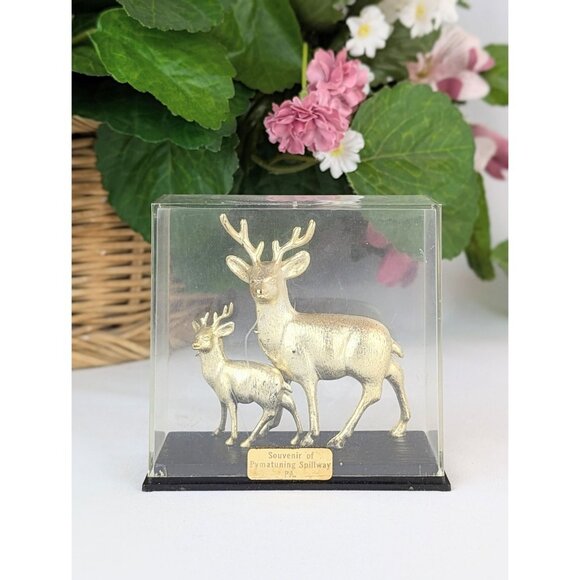 Vtg 1960s Pennsylvania Pymatuning Spillway Souvenir Small Deer Figurine Novelty - Picture 2 of 9